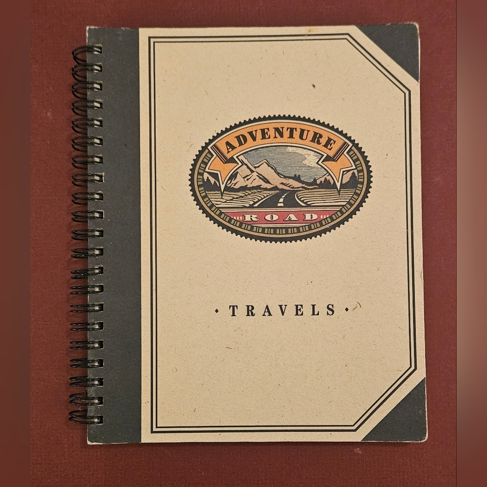 Hallmark Travel Journal - Adventure Road - 40 Sheets 80 Pages 20 Trips - NEW
